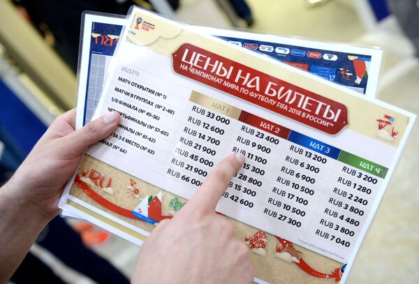 Цены на билеты чемпионата мира по футболу 2018 Цены на билеты чемпионата мира по футболу 2018