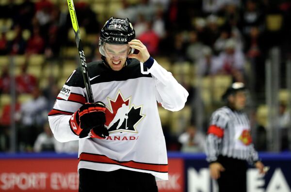 Нападающий сборной Канады по хоккею Коннор Макдэвид