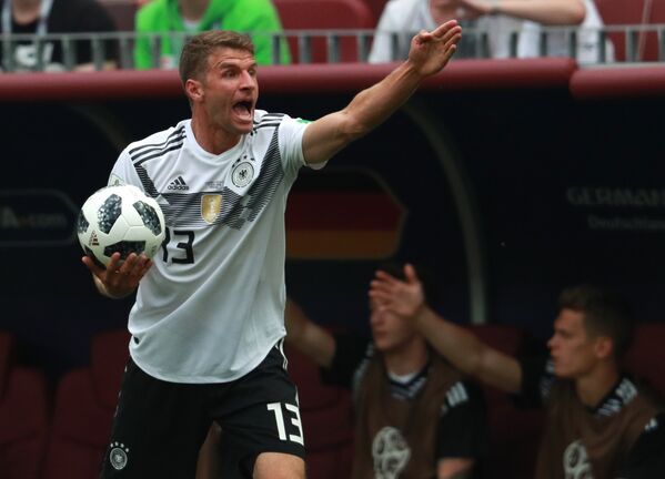 Атакующий полузащитник немецкой сборной Томас Мюллер