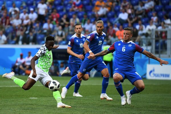 Нападающий сборной Нигерии Ахмед Муса