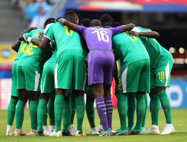 Футболисты сборной Сенегала