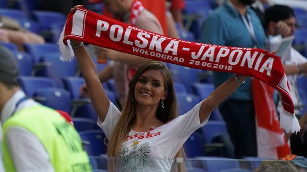 Болельщица сборной Польши
