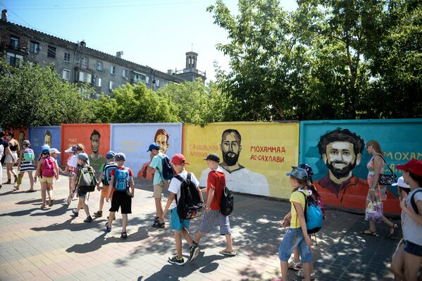 Футбольные граффити в Волгограде