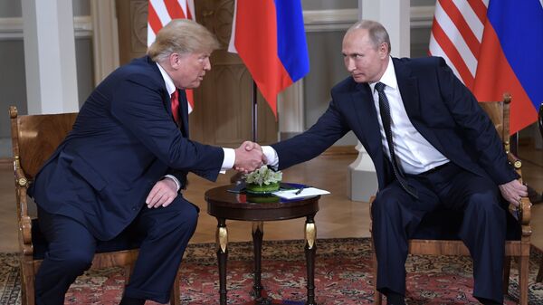 Встреча президента России Владимира Путина и президента США Дональда Трампа