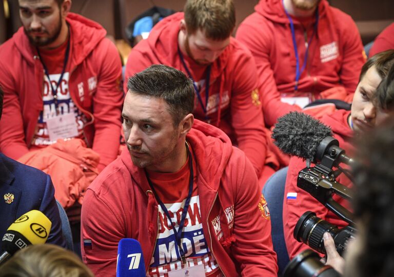 Нападающий сборной России Илья Ковальчук