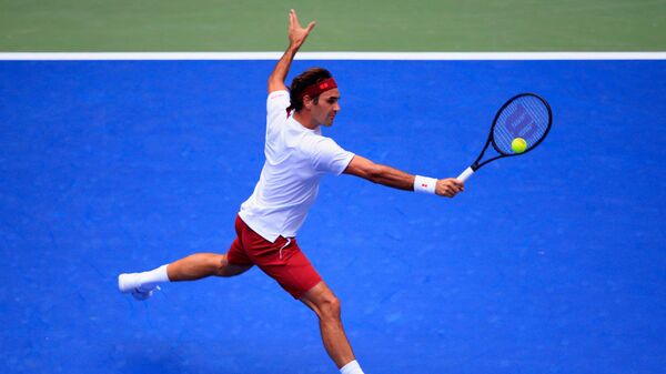Швейцарец Роджер Федерер на US Open