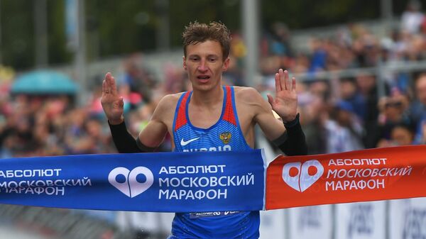 Победитель Московского марафона-2018 Степан Киселев