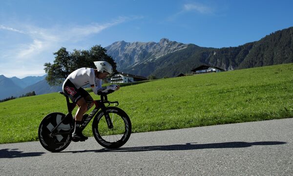 Немецкий велогонщик Тони Мартин на чемпионате мира по велоспорту на шоссе