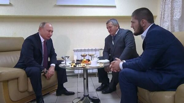 Путин и Нурмагомедов: встреча после боя с Макгрегором