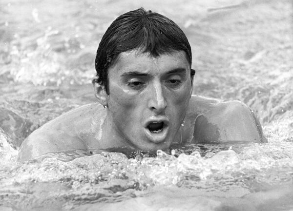 Чемпион Универсиады-73 в плавании на 200 метров брассом Николай Панкин (СССР).