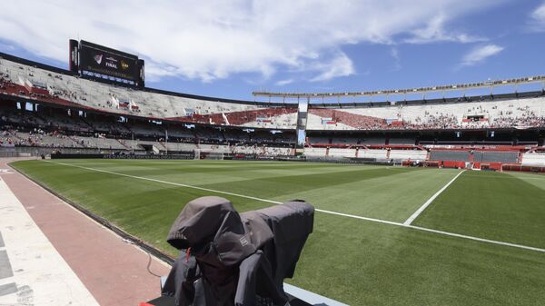 Стадион Монументаль в Буэнос-Айресе, где должен состояться финал Кубка Либертадорес
