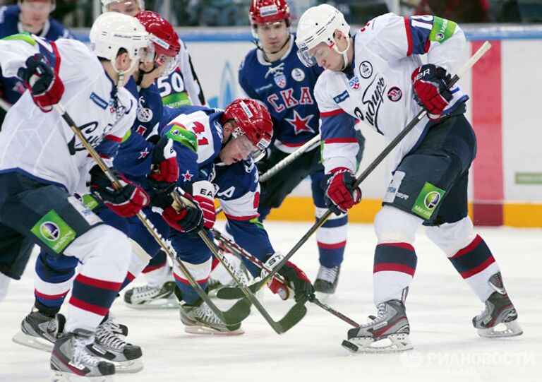 Хоккей. КХЛ. Матч СКА - Сибирь Хоккей. КХЛ. Матч СКА - Сибирь