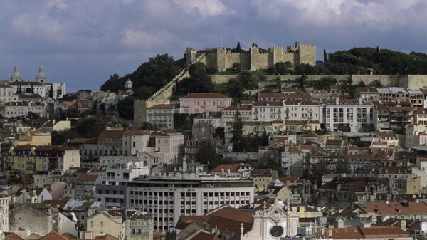 Вид на город Лиссабон. Португалия