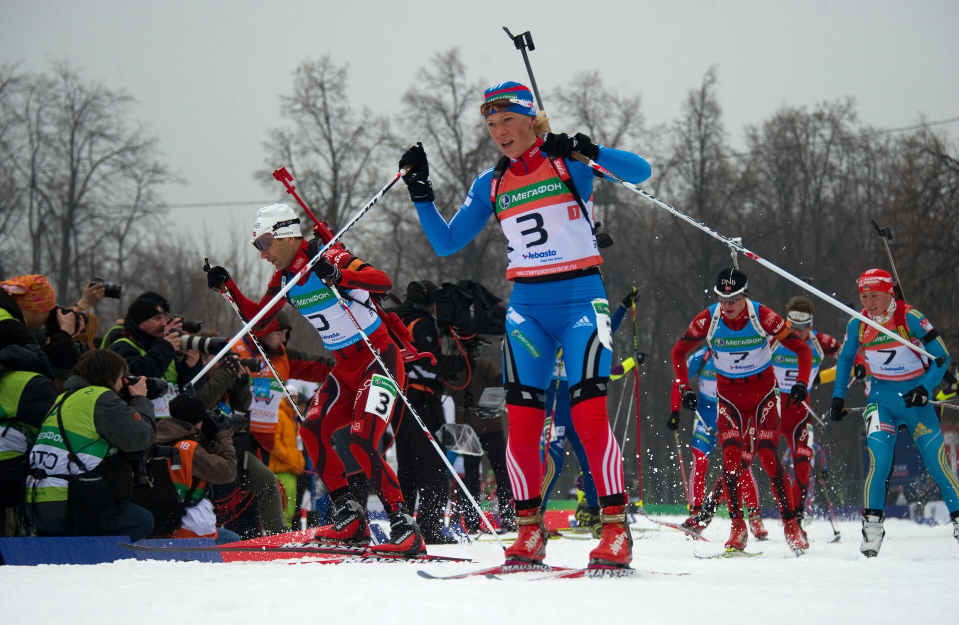 Гонка чемпионов биатлон