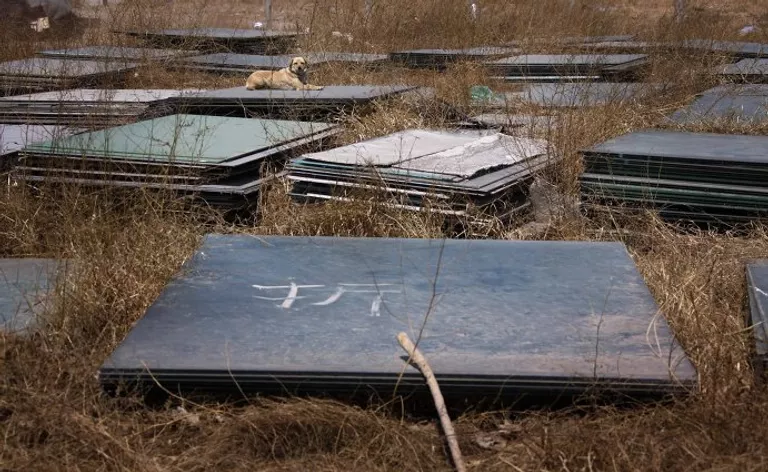 Вид на Олимпийские объекты в Пекине Вид на Олимпийские объекты в Пекине