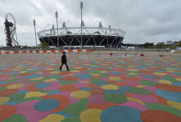 Вид на Олимпийский парк в Лондоне