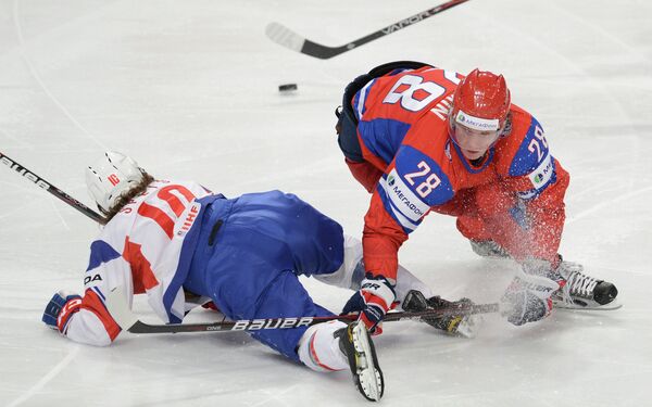 Игровой момент матча Россия – Норвегия