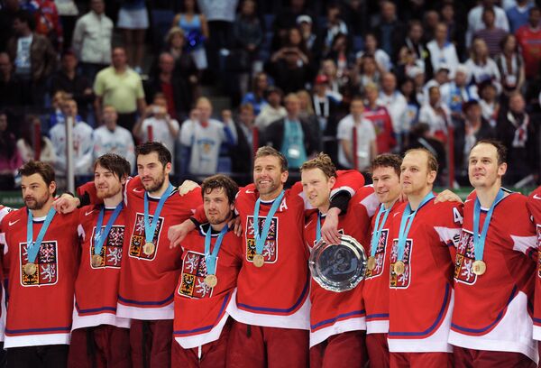 Хоккеисты сборной Чехии