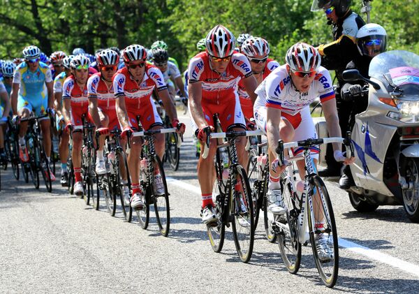 Велогонщики команды Катюша на Джиро д'Италия-2012