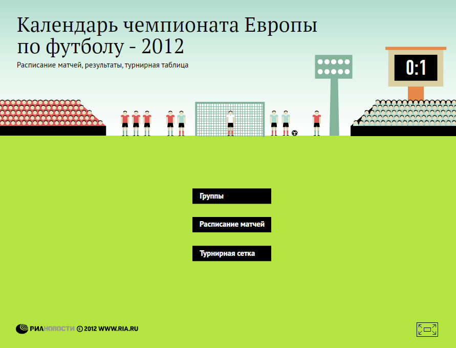 Календарь чемпионата Европы-2012 по футболу