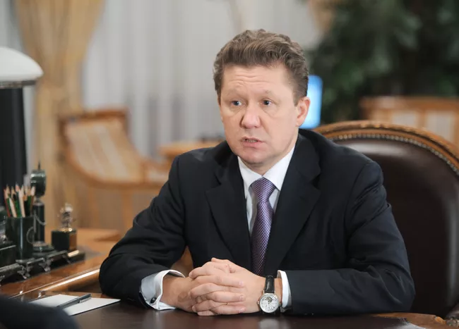 Встреча премьер-министра РФ Владимира Путина с Алексеем Миллером в Ново-Огарево