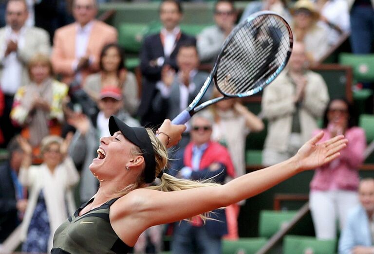 Победа Марии Шараповой в финале Открытого чемпионата Франции-2012 по теннису