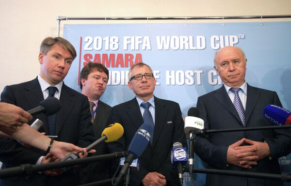 Алексей Сорокин, Юрген Мюллер и Николай Меркушкин (слева направо)