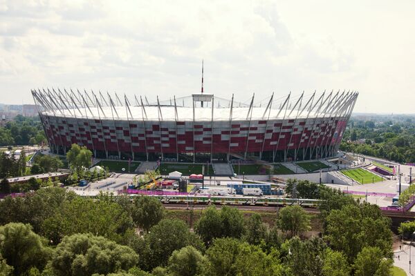 Вид на Национальный стадион в Варшаве