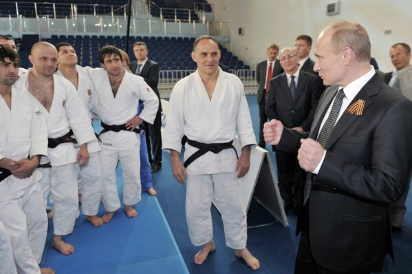 Президент РФ Владимир Путин посещает Академию дзюдо в Звенигороде
