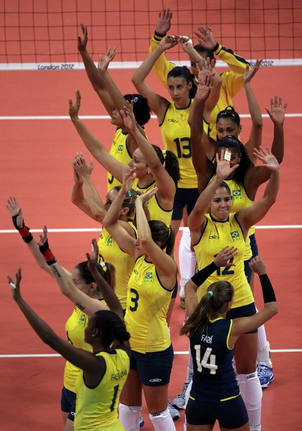 Волейболистки сборной Бразилии