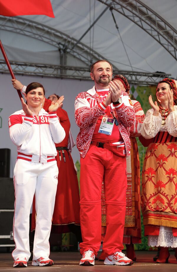 Россиянка Светлана Царукаева и личный тренер Казбек Золоев.