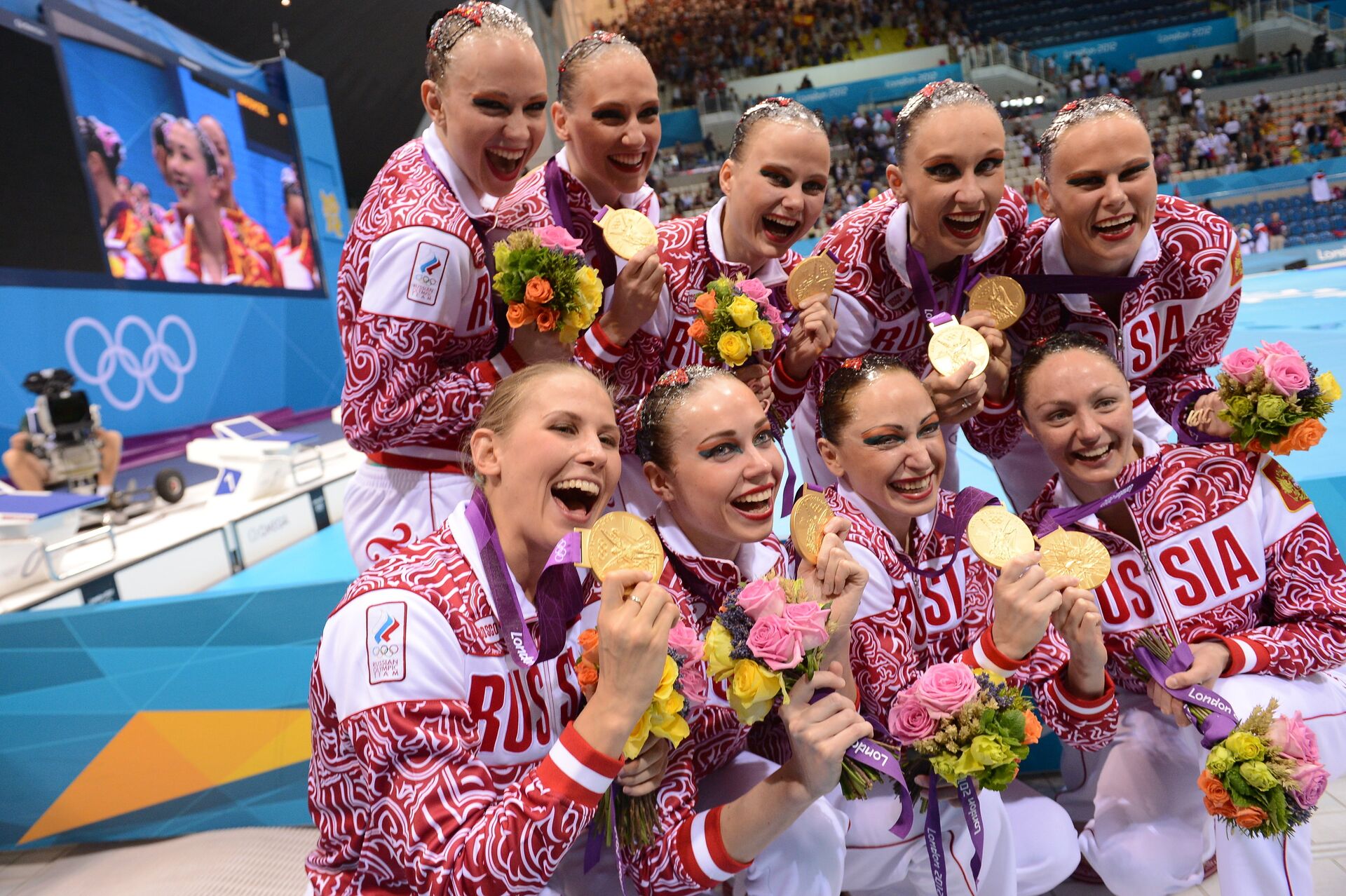 Синхронное плавание чемпионки 2000