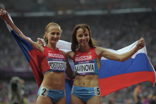 Мария Савинова и Екатерина Поистогова (справа налево)