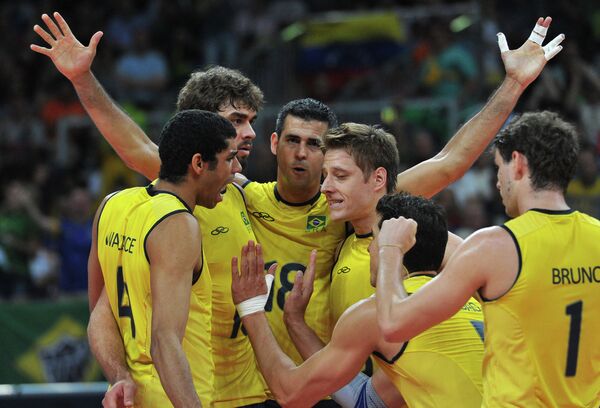 Волейболисты сборной Бразилии
