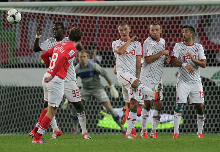 Игровой момент матча Локомотив - Спартак Игровой момент матча Локомотив - Спартак