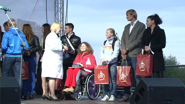 Призера Олимпиады-2012 Софью Очигаву чествуют на Дне города в Одинцово