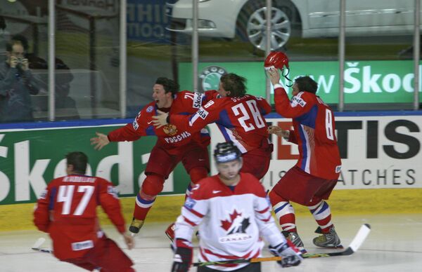 Сборная России выиграла финальный матч чемпионата мира 2008 по хоккею с шайбой со счетом 5:4