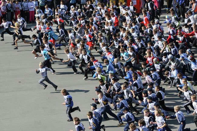 Всероссийский день бега Кросс Нации - 2012 в Новосибирске.