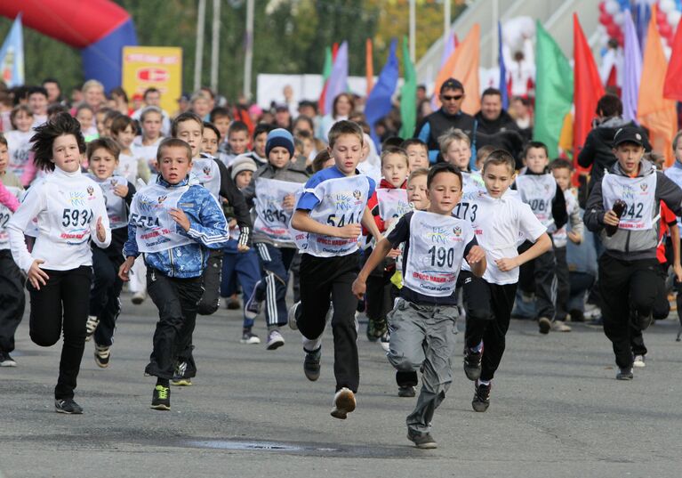 Всероссийский день бега Кросс Нации - 2012 в Омске.