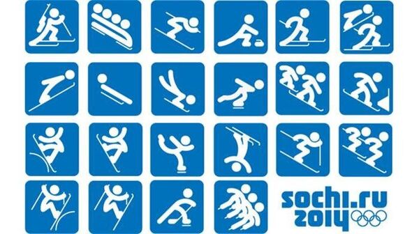 Пиктограммы Зимних Олимпийских Игр-2014 в Сочи 
