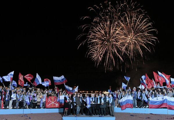 Церемония объявления городов-организаторов ЧМ - 2018 по футболу в Санкт-Петербурге