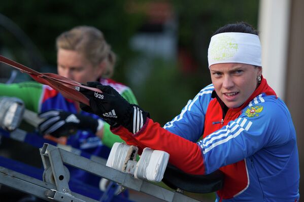 Тренировка женской сборной России в Рупольдинге