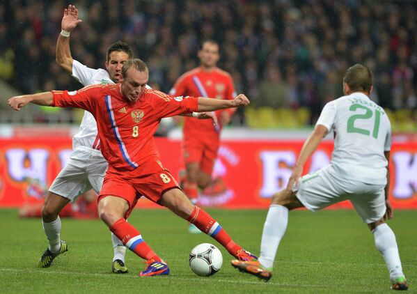 Игровой момент матча Россия – Португалия