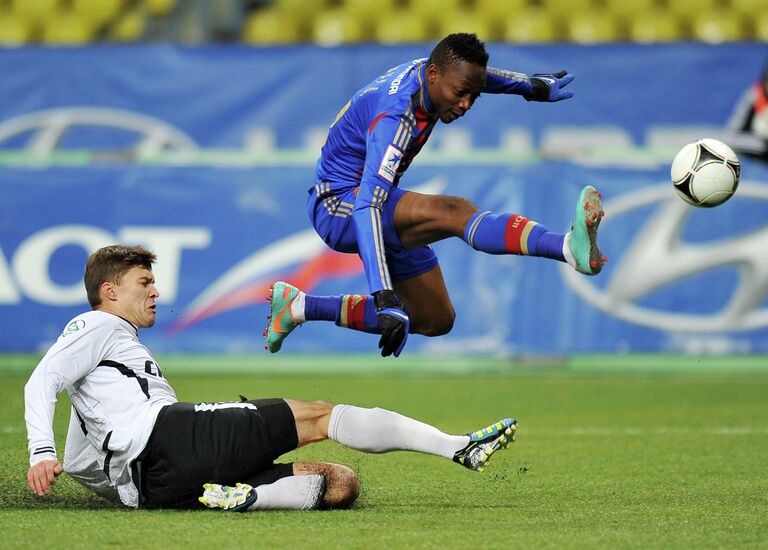 Игровой момент матча ЦСКА - Тюмень