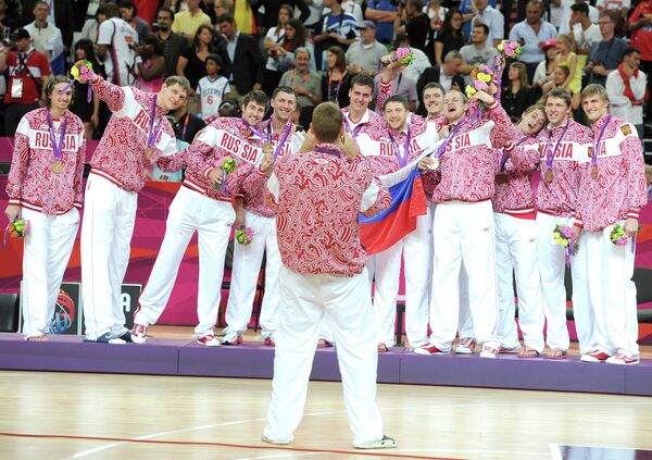 Игроки сборной России по баскетболу