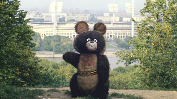 Мишка - талисман Олимпийских игр 1980 года