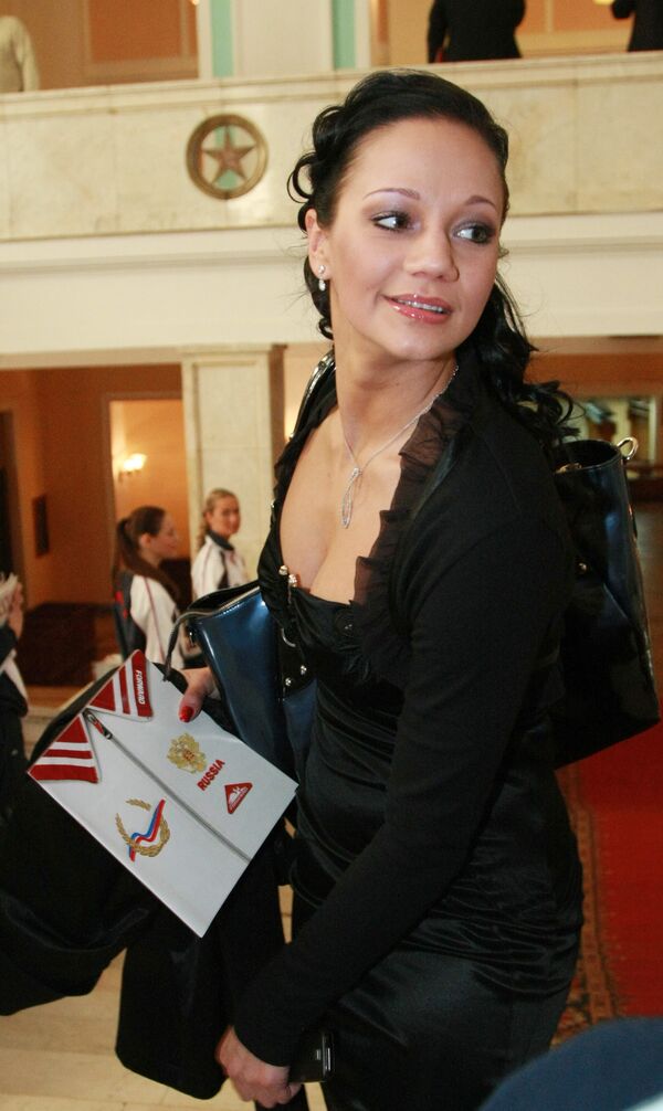 Ирина Чащина на церемонии вручения Национальной спортивной премии СЛАВА