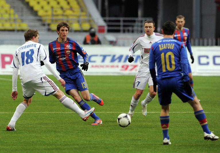 Игровой момент матча ЦСКА - Мордовия Игровой момент матча ЦСКА - Мордовия