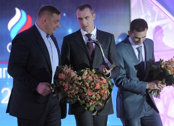 Владимир Алекно, Сергей Тетюхин и Александр Соколов (слева направо)