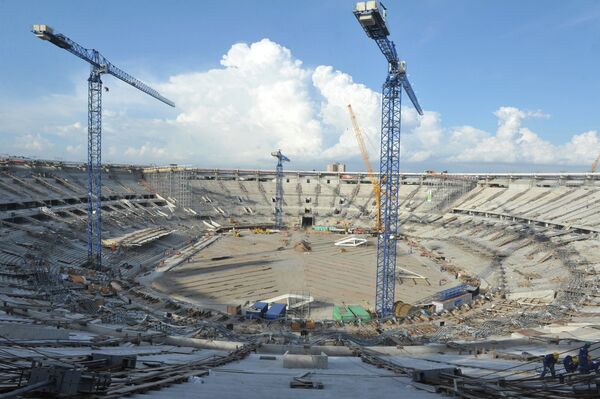 Строительство стадиона Маракана